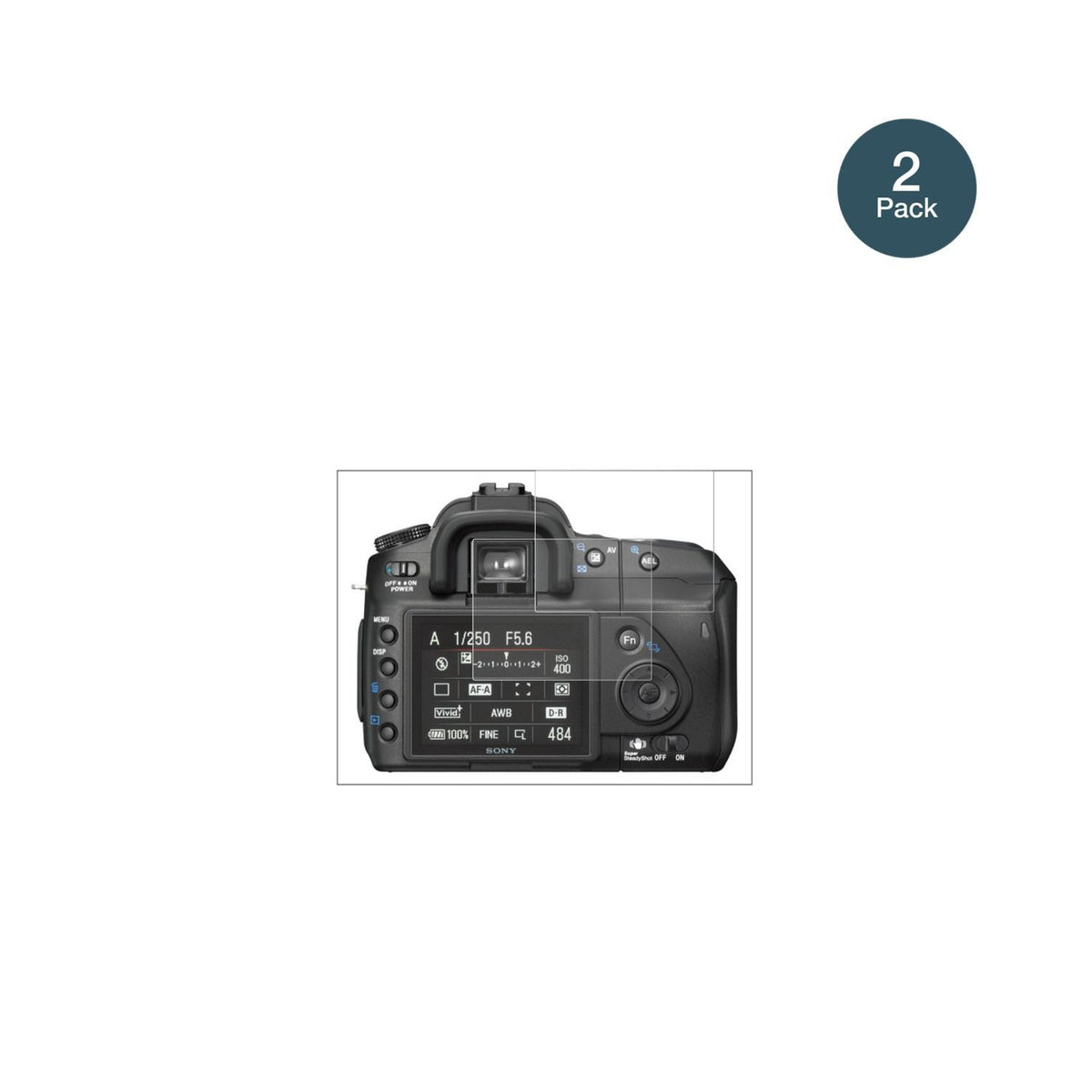 2x 9H Schutzfolie matt für Sony DSLR-A200 Panzerfo (2)