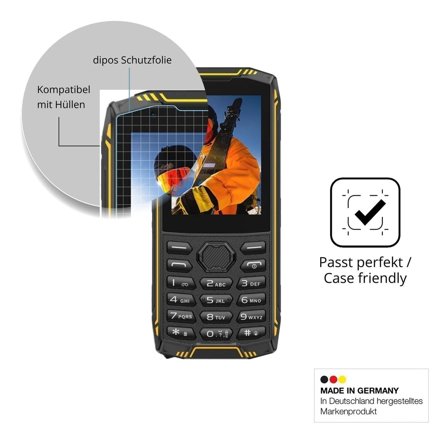 4x Schutzfolie klar für Ulefone Armor Mini 5 Displ (6)