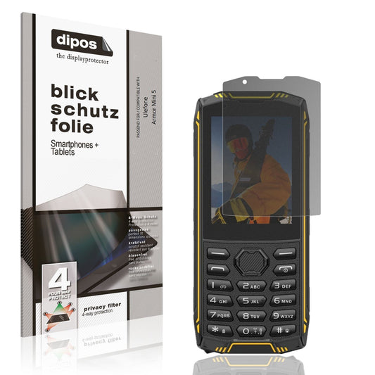 Blickschutzfolie für Ulefone Armor Mini 5 matt Sch (1)