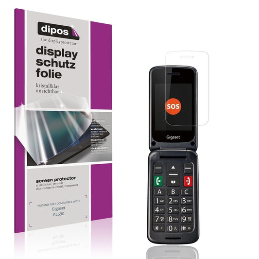 4x Schutzfolie klar für Gigaset GL590 Display-Schu (1)