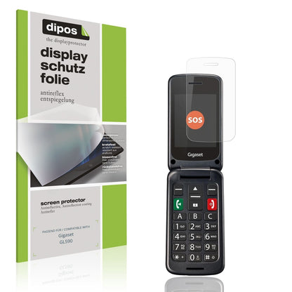 4x Schutzfolie matt für Gigaset GL590 Display-Schu (1)