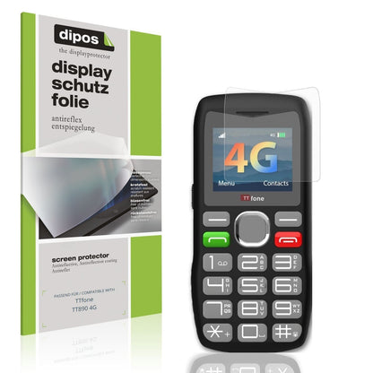 4x Schutzfolie matt für TTfone TT890 4G Display-Sc (1)