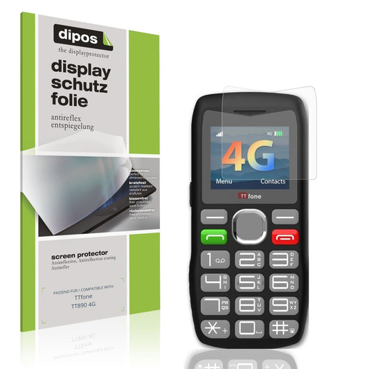4x Schutzfolie matt für TTfone TT890 4G Display-Sc (1)