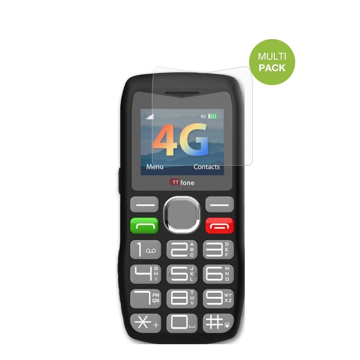 4x Schutzfolie matt für TTfone TT890 4G Display-Sc (2)