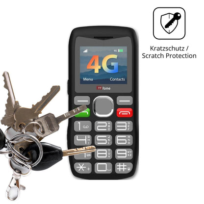 4x Schutzfolie matt für TTfone TT890 4G Display-Sc (4)