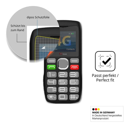 Blickschutzfolie für TTfone TT890 4G matt Schutzfo (4)