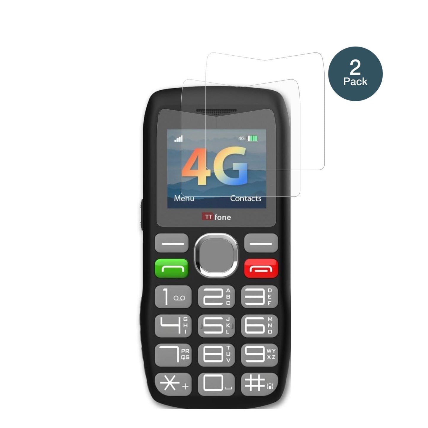 2x 9H Schutzfolie matt für TTfone TT890 4G Panzerf (2)