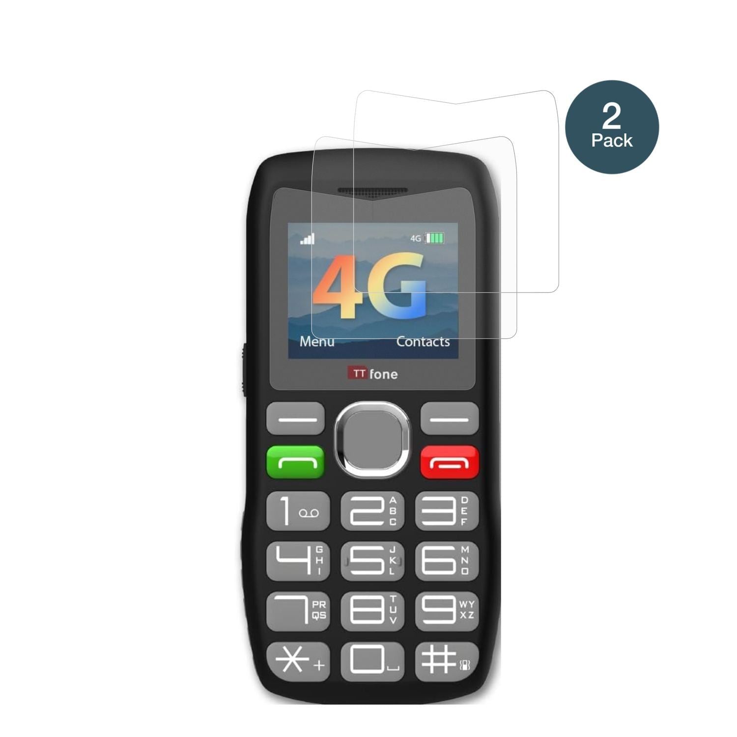 2x 9H Schutzfolie matt für TTfone TT890 4G Panzerf (2)