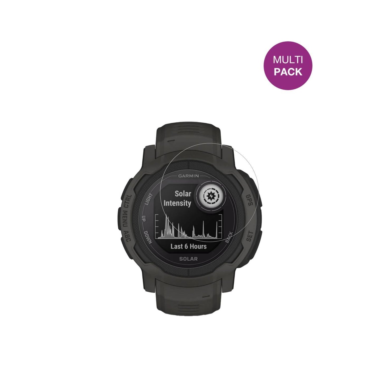 6x Schutzfolie klar für Garmin Instinct 2 Solar Di (2)