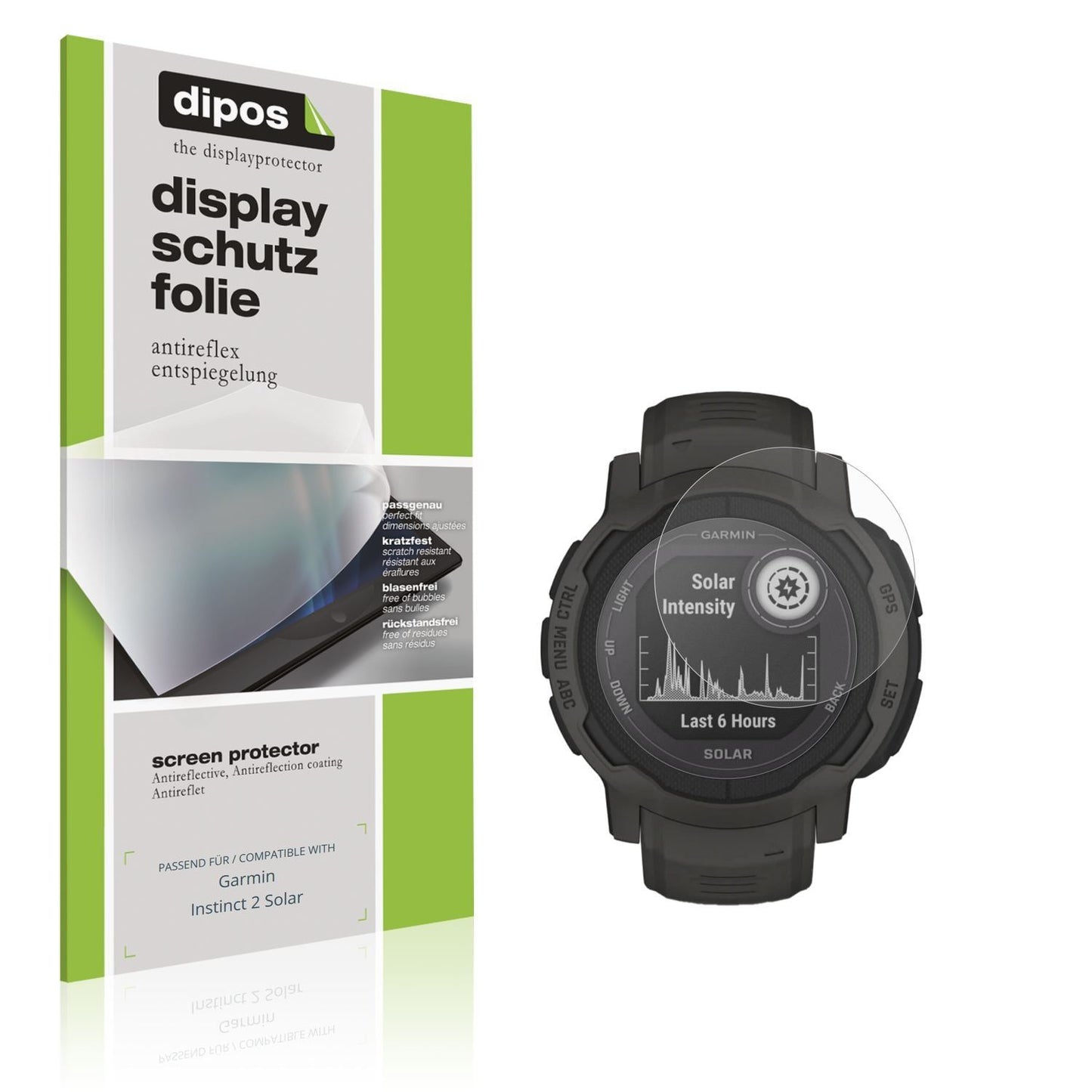 6x Schutzfolie matt für Garmin Instinct 2 Solar Di (1)