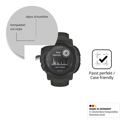 6x Schutzfolie matt für Garmin Instinct 2 Solar Di (6)
