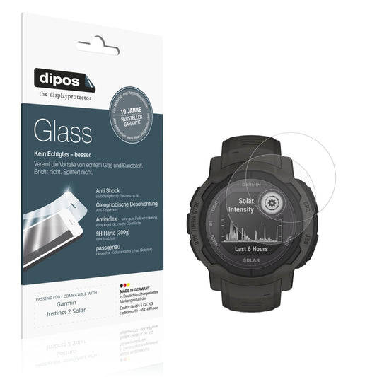 2x 9H Schutzfolie matt für Garmin Instinct 2 Solar (1)