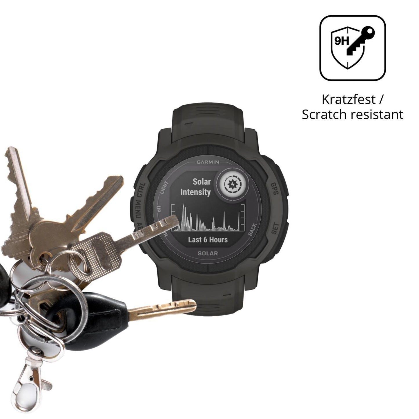 2x 9H Schutzfolie matt für Garmin Instinct 2 Solar (3)