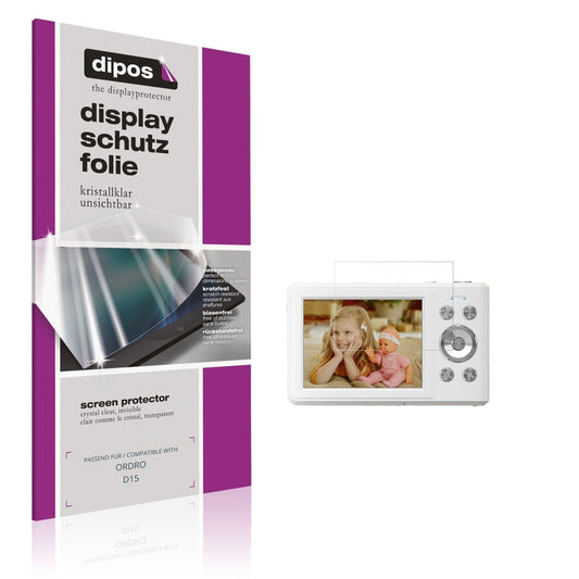 4x Schutzfolie klar für ORDRO D15 Display-Schutzfo (1)