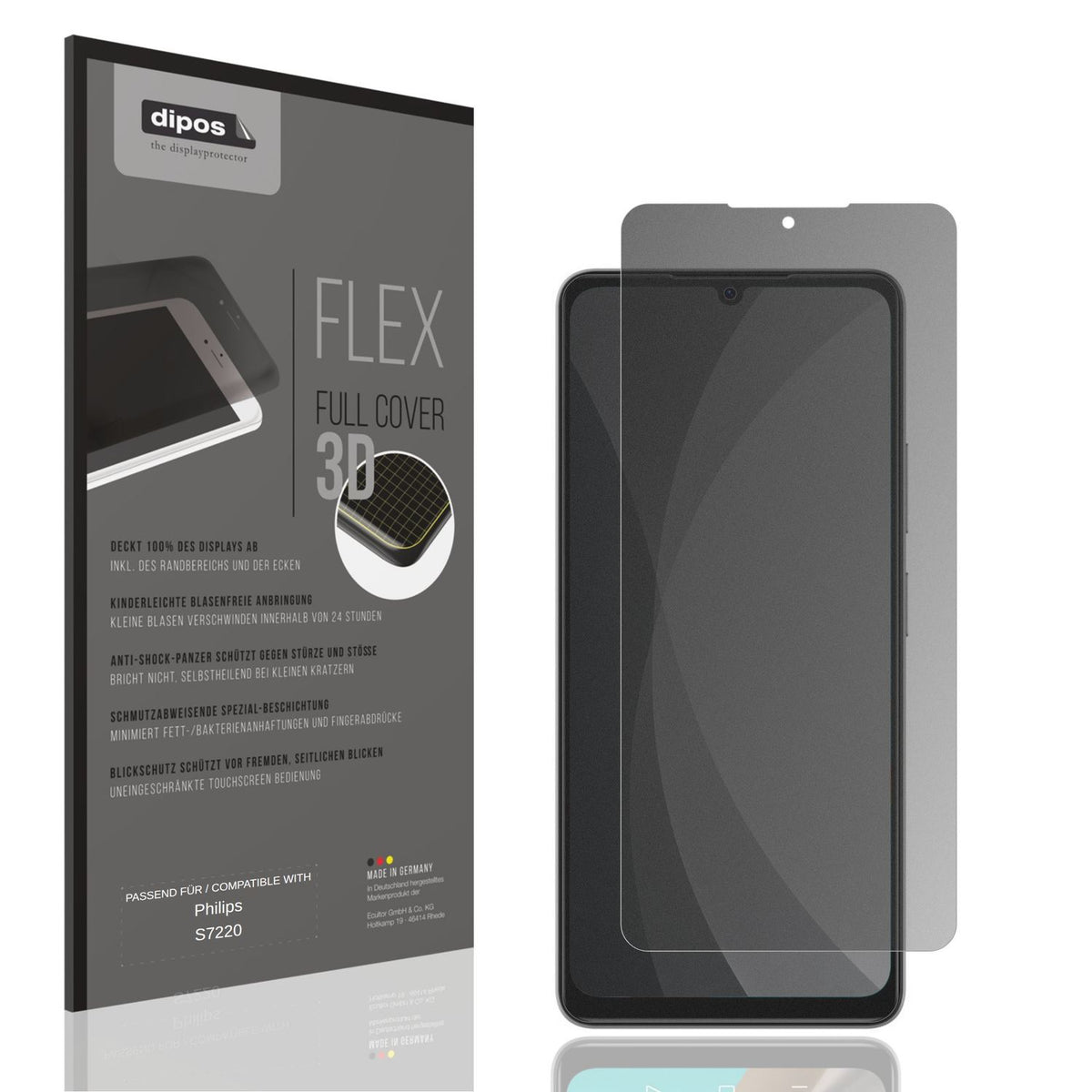 Full Cover Privacy Blickschutzfolie für Philips S7 (1)