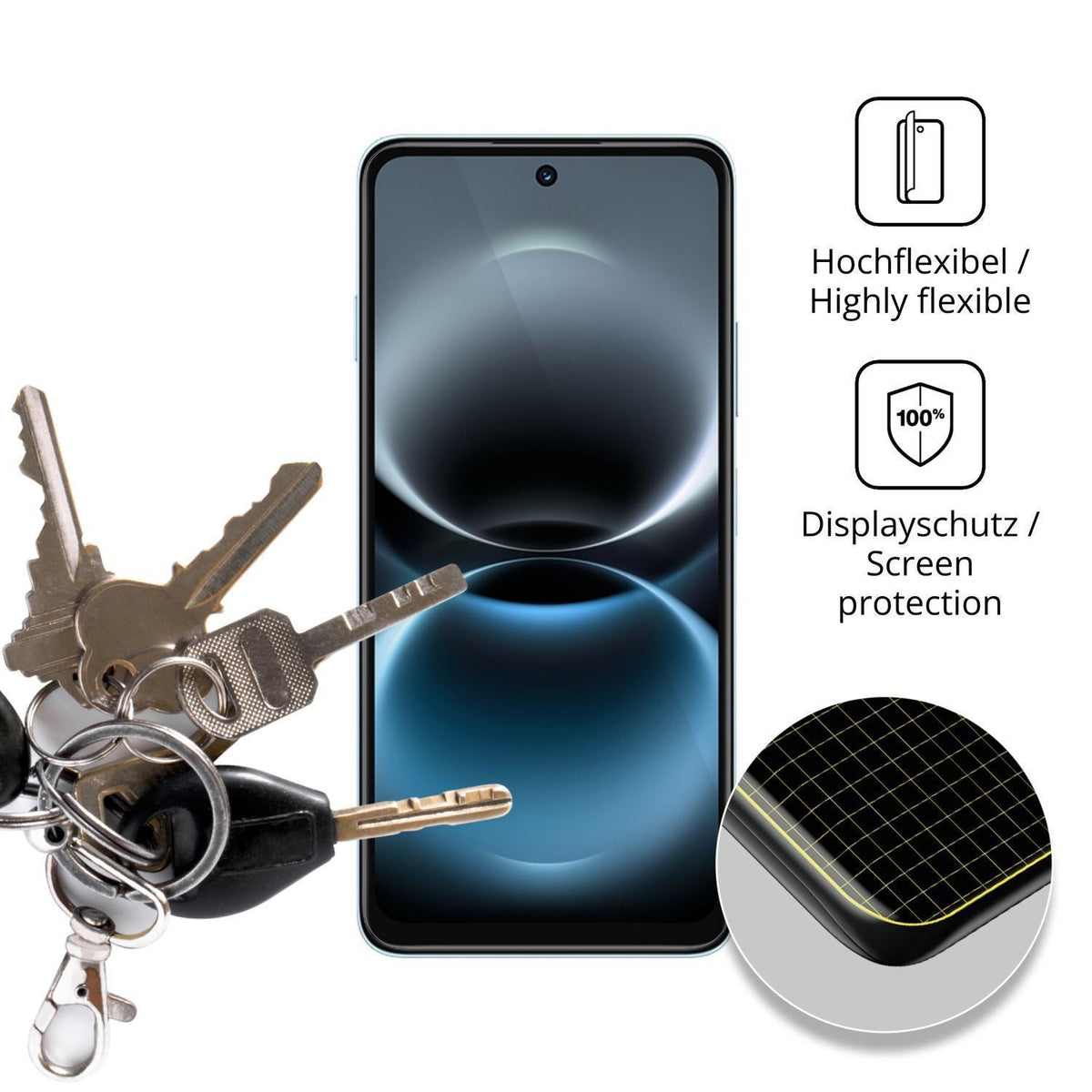 2x 3D Full Cover Schutzfolie für Huawei Nova Y74 (3)