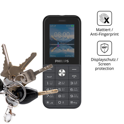 Blickschutzfolie für Philips E2102 matt Schutzfoli (3)