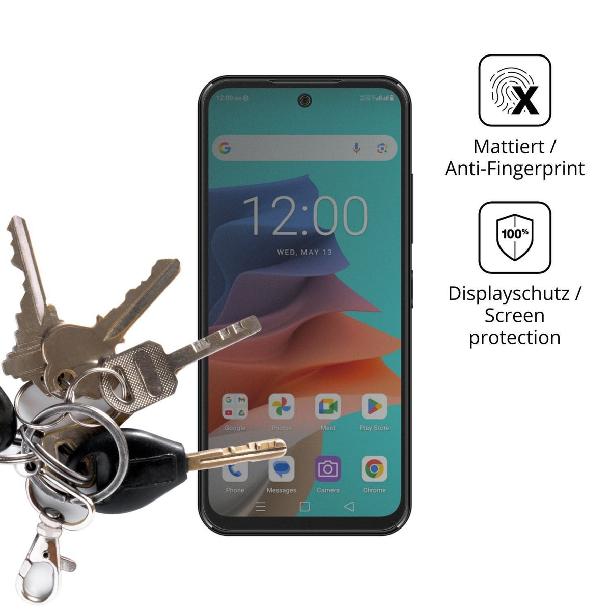 Blickschutzfolie für Philips S7221 matt Schutzfoli (3)