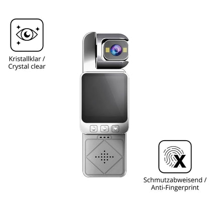 2x 9H Schutzfolie für ARMYJY Clip-On Body Cam Panz (5)