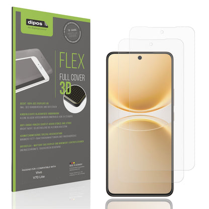 2x Full Cover Schutzfolie matt für Vivo V70 Lite (1)