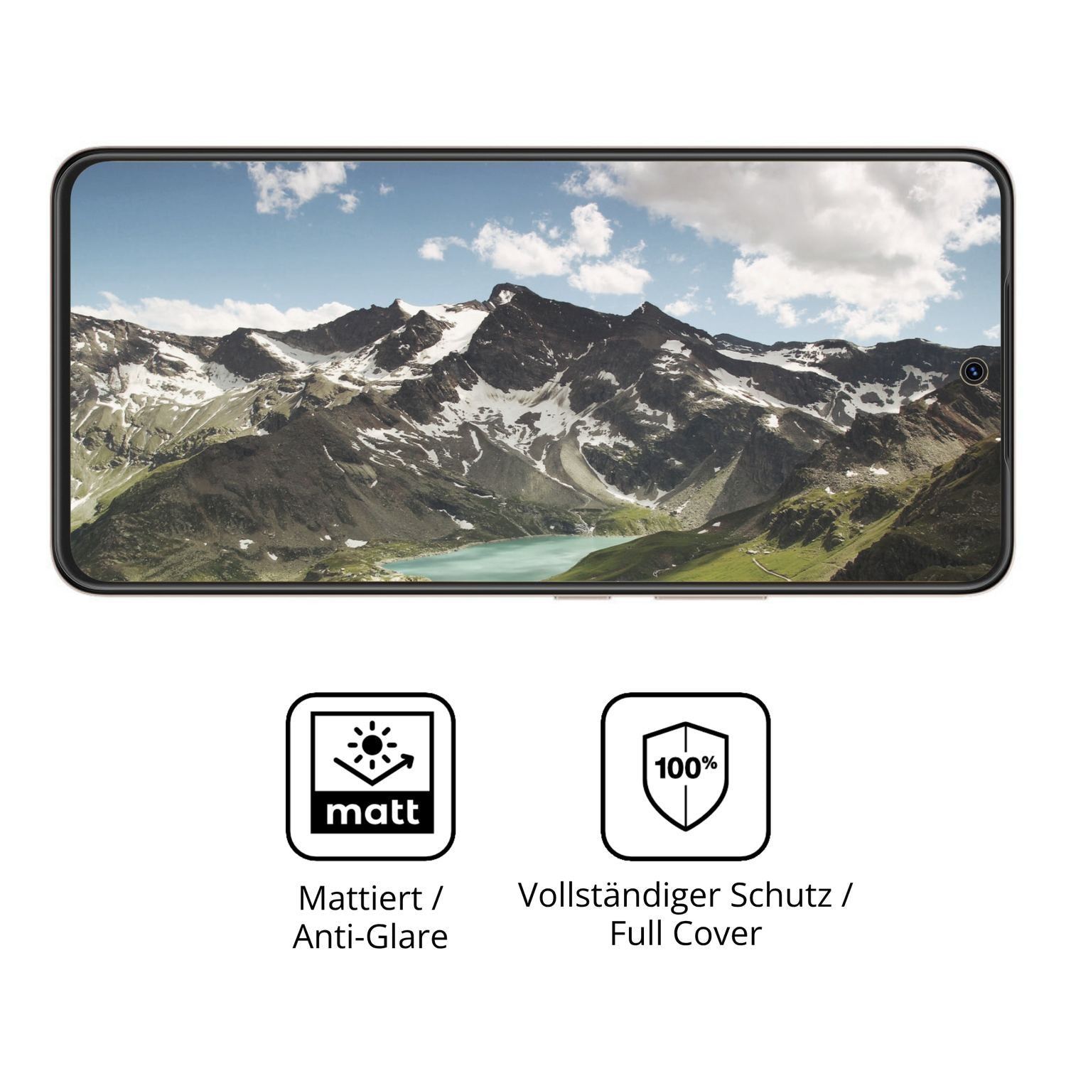 2x Full Cover Schutzfolie matt für Vivo V70 Lite (5)