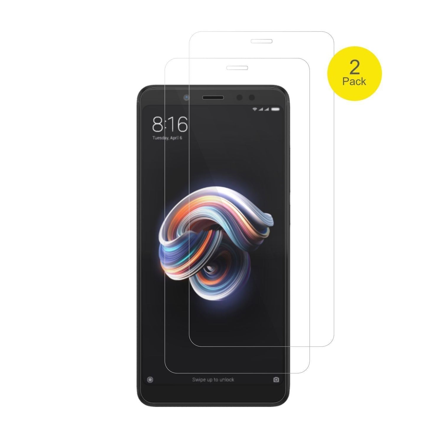 2x 3D Full Cover Schutzfolie für Xiaomi Redmi Note (2)