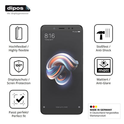 2x Full Cover Schutzfolie matt für Xiaomi Redmi No (7)