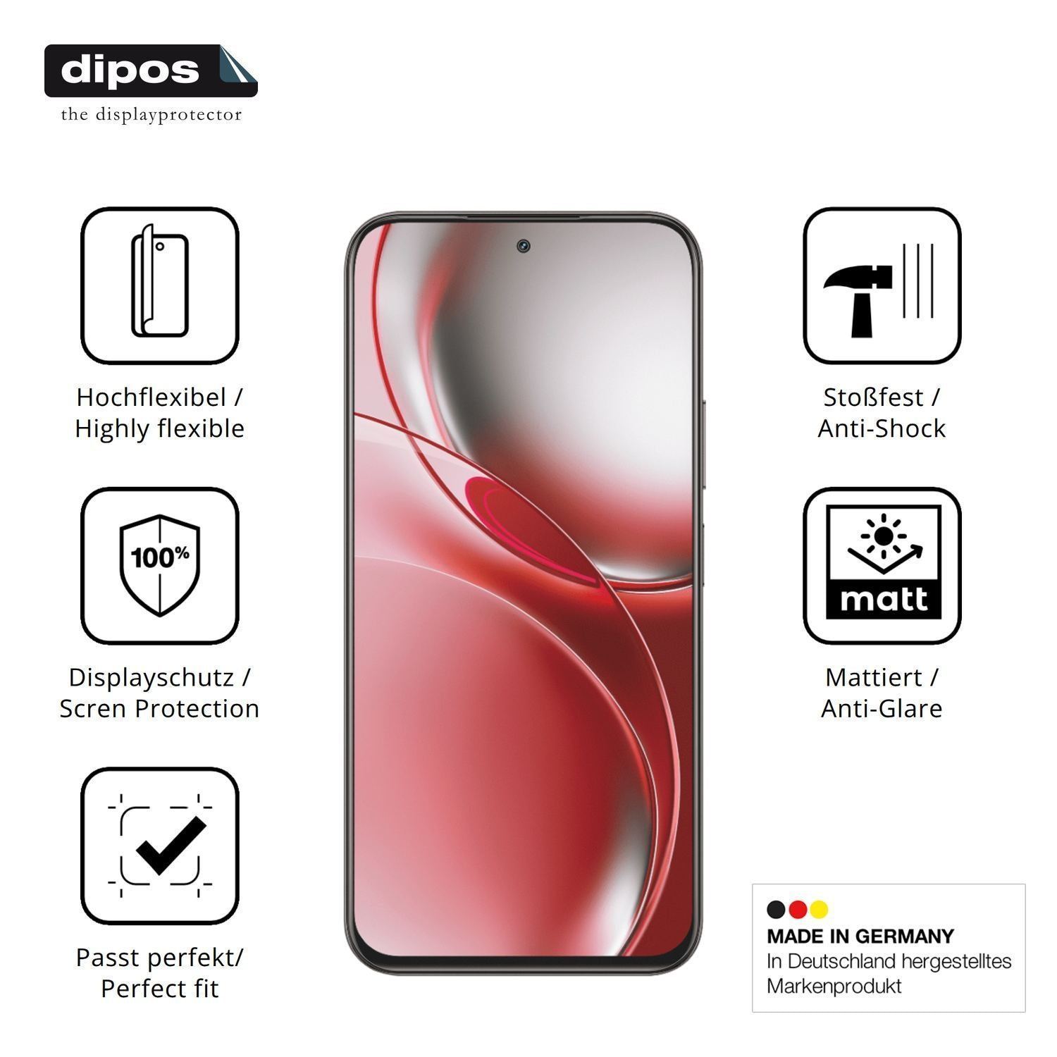 2x Full Cover Schutzfolie matt für Realme P4R (7)