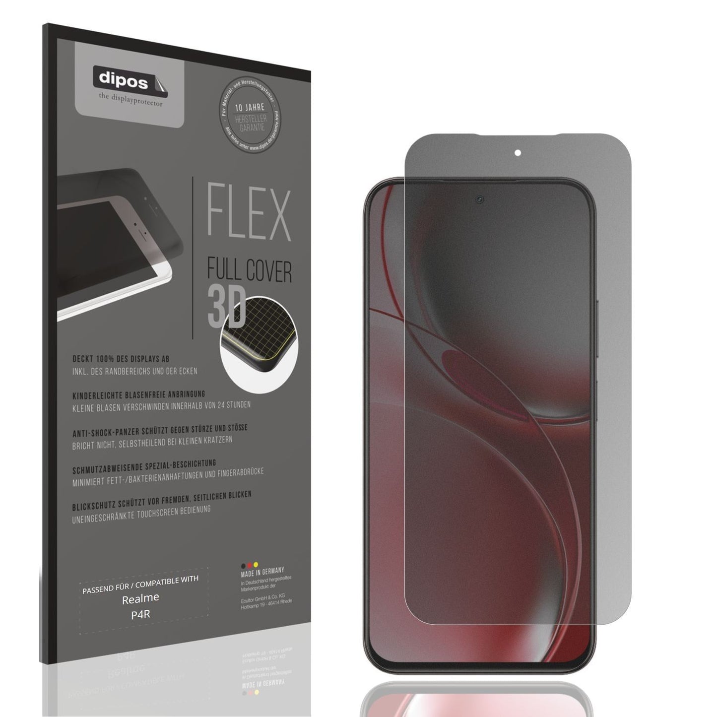 Full Cover Privacy Blickschutzfolie für Realme P4R (1)