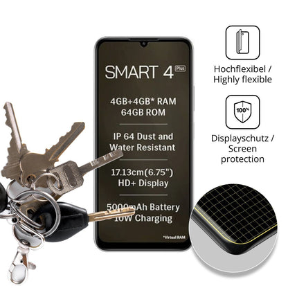 2x 3D Full Cover Schutzfolie für Lava Smart 4 Plus (3)
