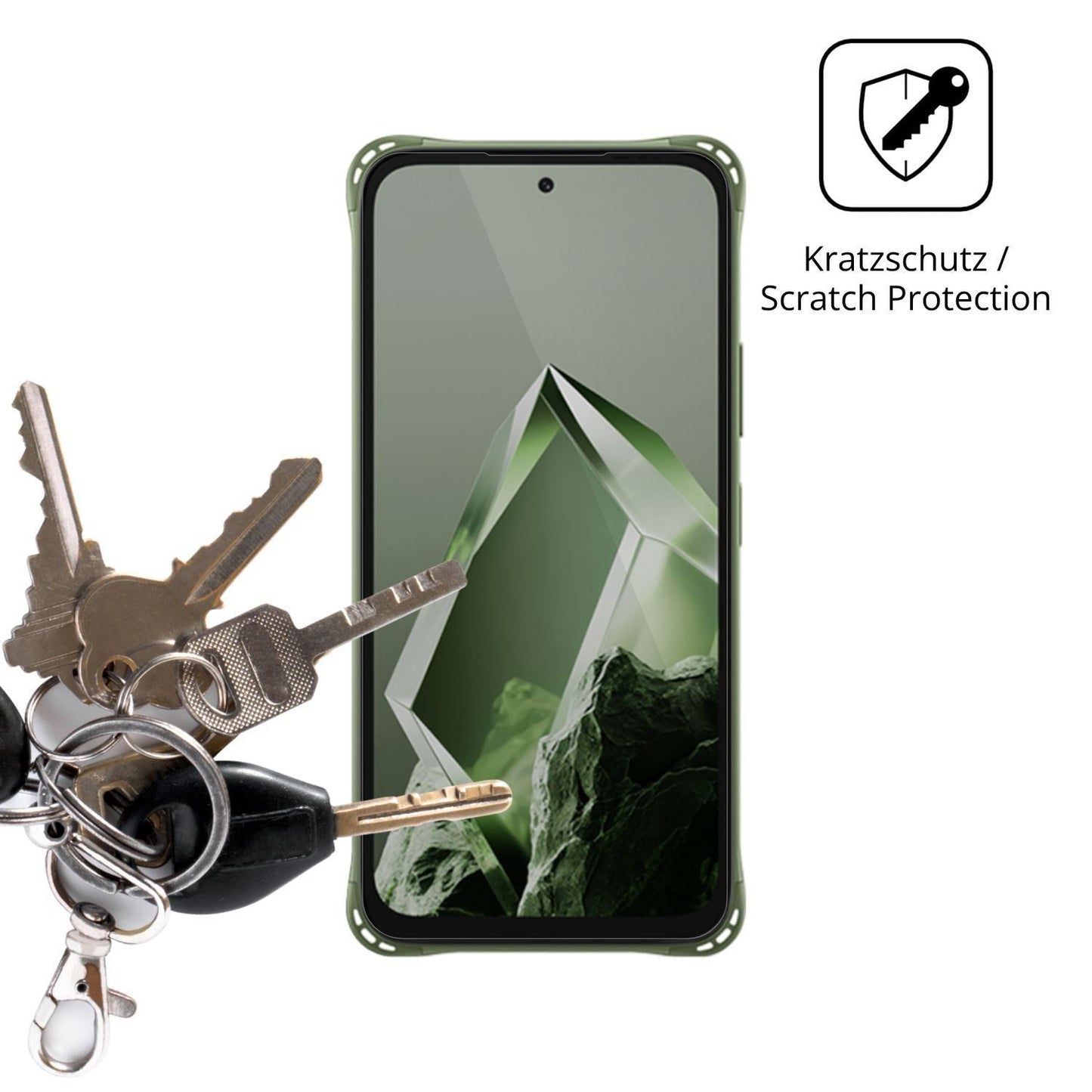 4x Schutzfolie klar für Itel Power 80 Display-Schu (4)