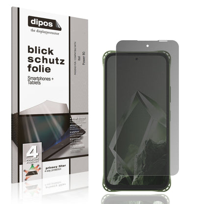 Blickschutzfolie für Itel Power 80 matt Schutzfoli (1)