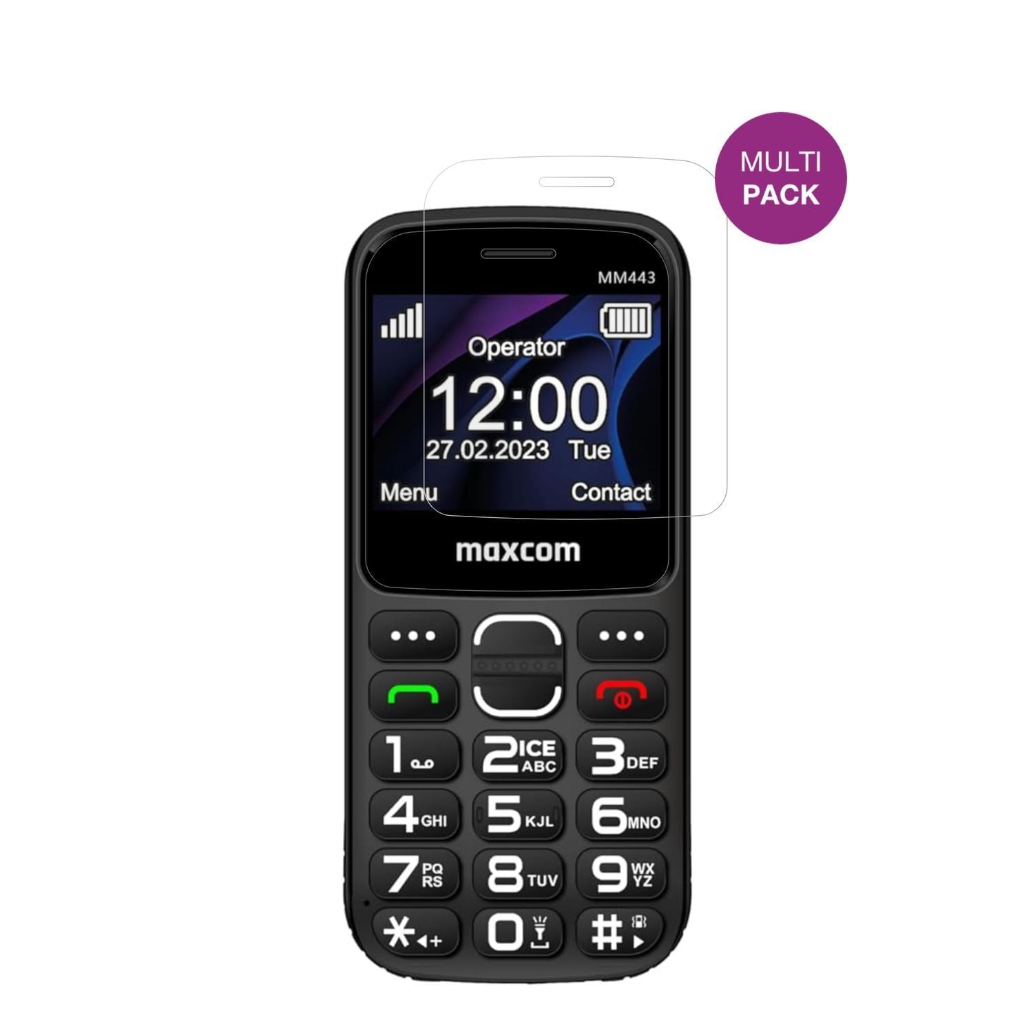 4x Schutzfolie klar für Maxcom MM443 Display-Schut (2)