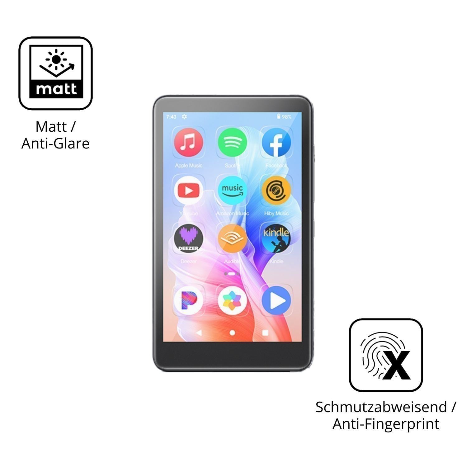 4x Schutzfolie matt für Diofox M9 Display-Schutzfo (5)