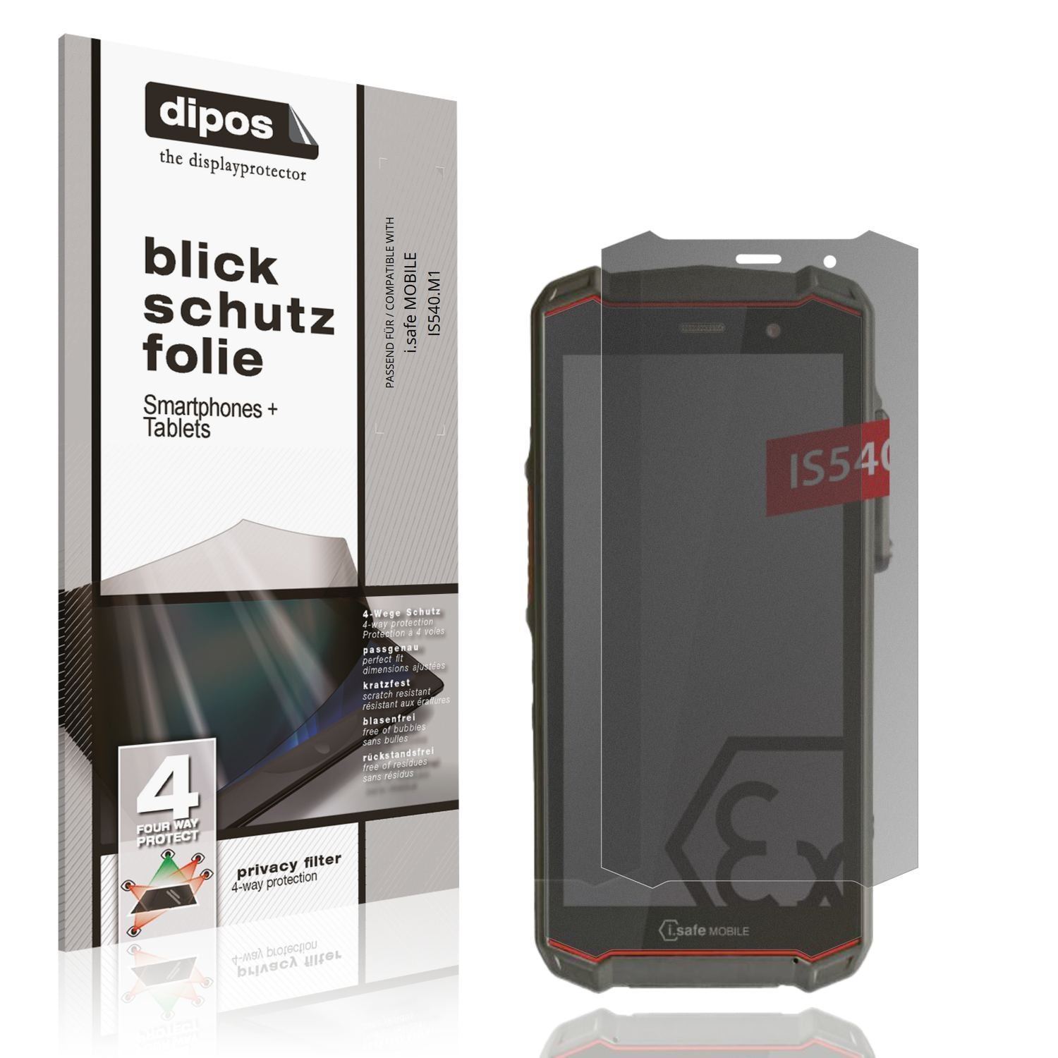 Blickschutzfolie für i.safe MOBILE IS540.M1 matt S (1)