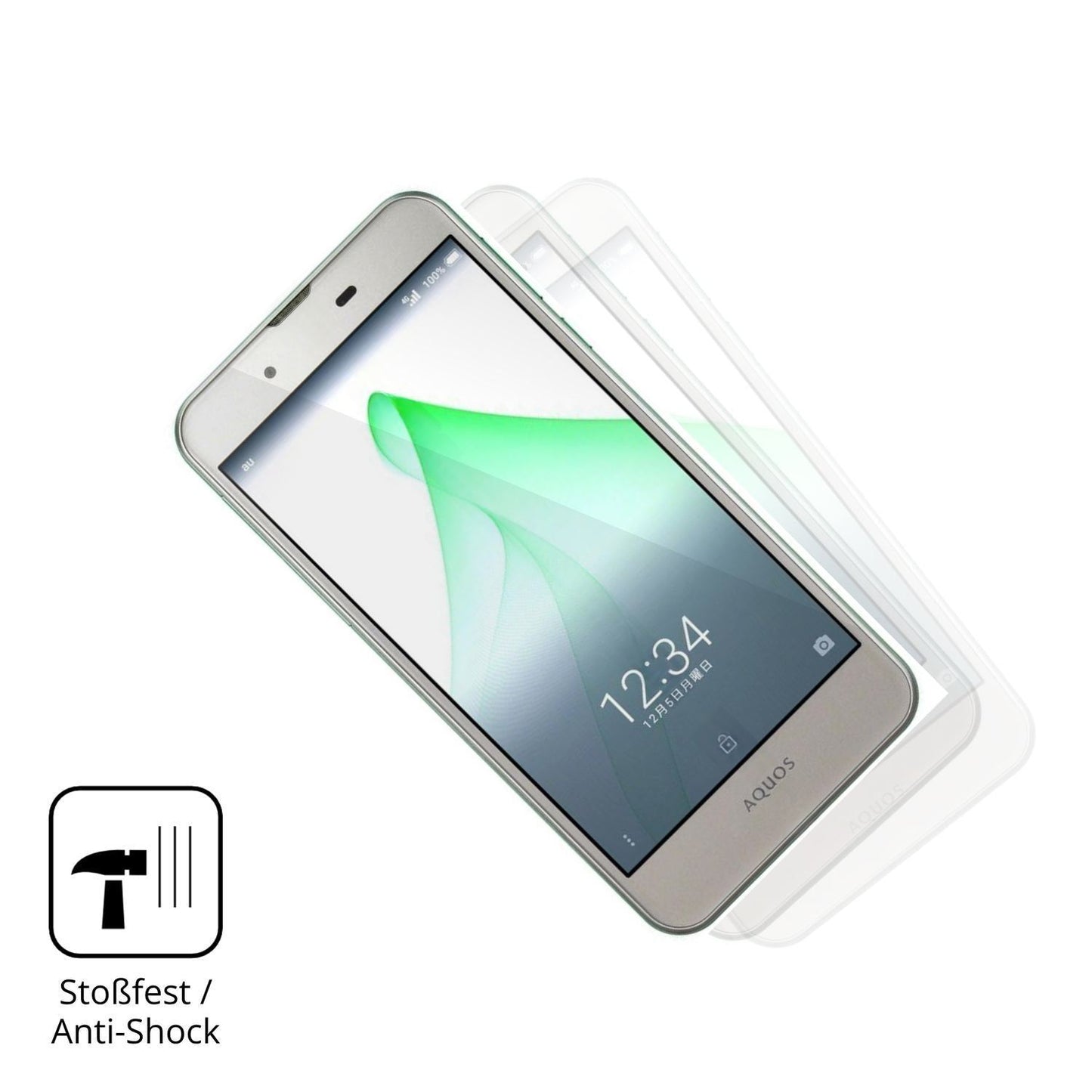 2x 9H Schutzfolie für Sharp Aquos SHV37 Panzerfoli (4)