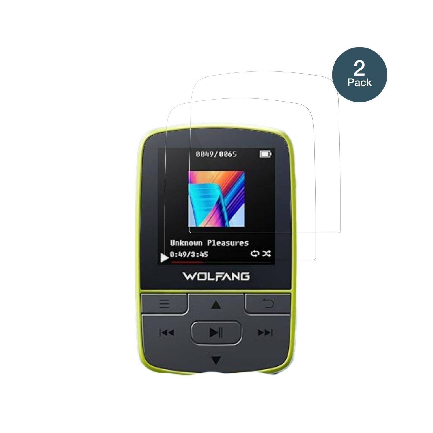 2x 9H Schutzfolie für WOLFANG WMP01 MP3-Player Pan (2)