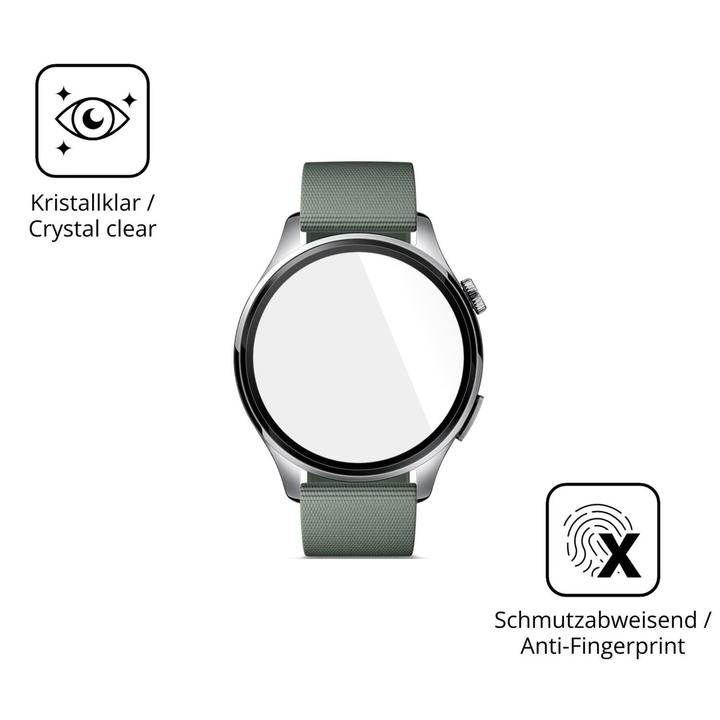 2x 9H Schutzfolie für Xiaomi Watch5 Panzerfolie (5)
