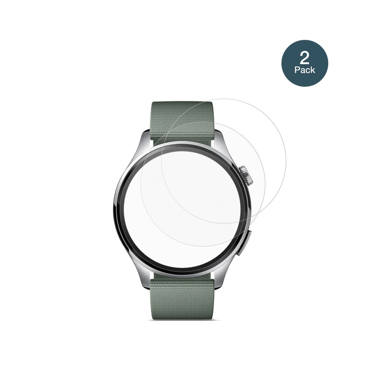 2x 9H Schutzfolie matt für Xiaomi Watch5 Panzerfol (2)