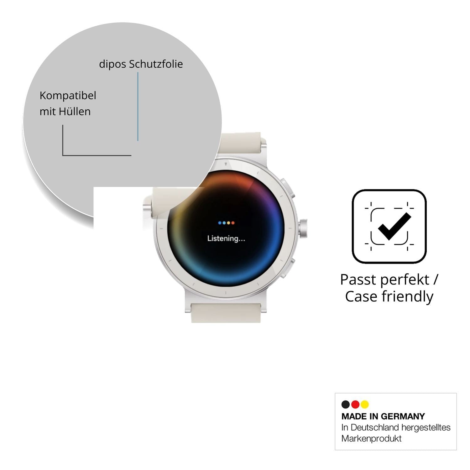 6x Schutzfolie klar für Realme Watch S5 Display-Sc (6)