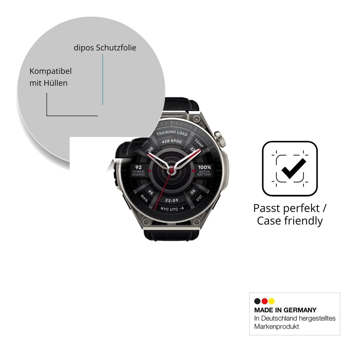 6x Schutzfolie klar für Amazfit Balance Ultra Disp (6)