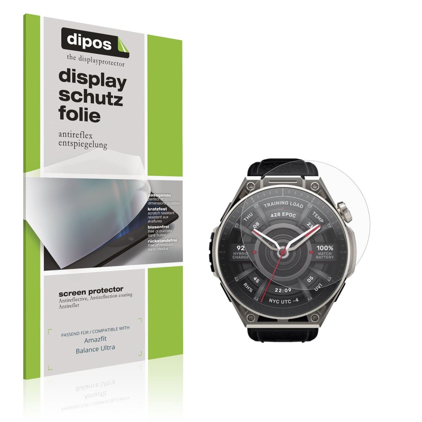 6x Schutzfolie matt für Amazfit Balance Ultra Disp (1)