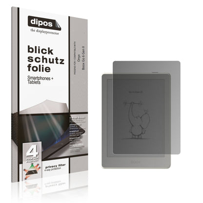 Blickschutzfolie für Onyx Boox Go 6 Gen II matt Sc (1)