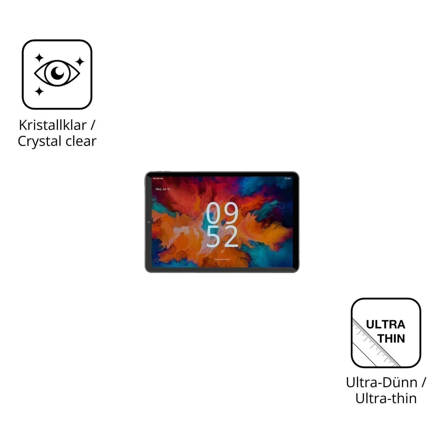 2x Schutzfolie klar für Crelander T60 Pro Display- (5)