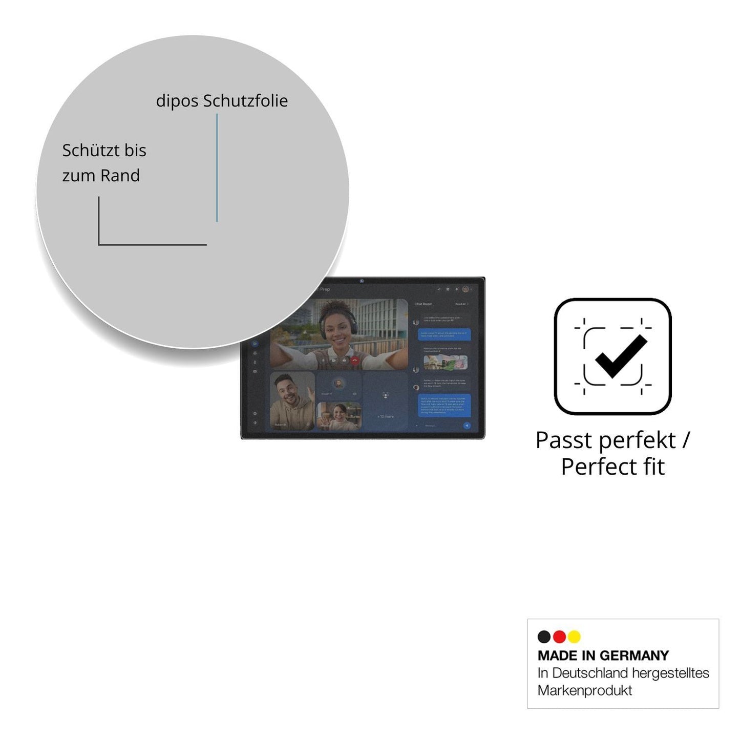 Blickschutzfolie für ZENTALITY C-710 PRO matt Schu (4)