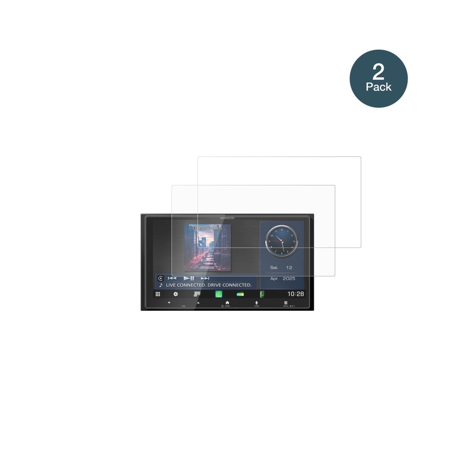 2x 9H Schutzfolie matt für Kenwood DMX7525DABS Pan (2)