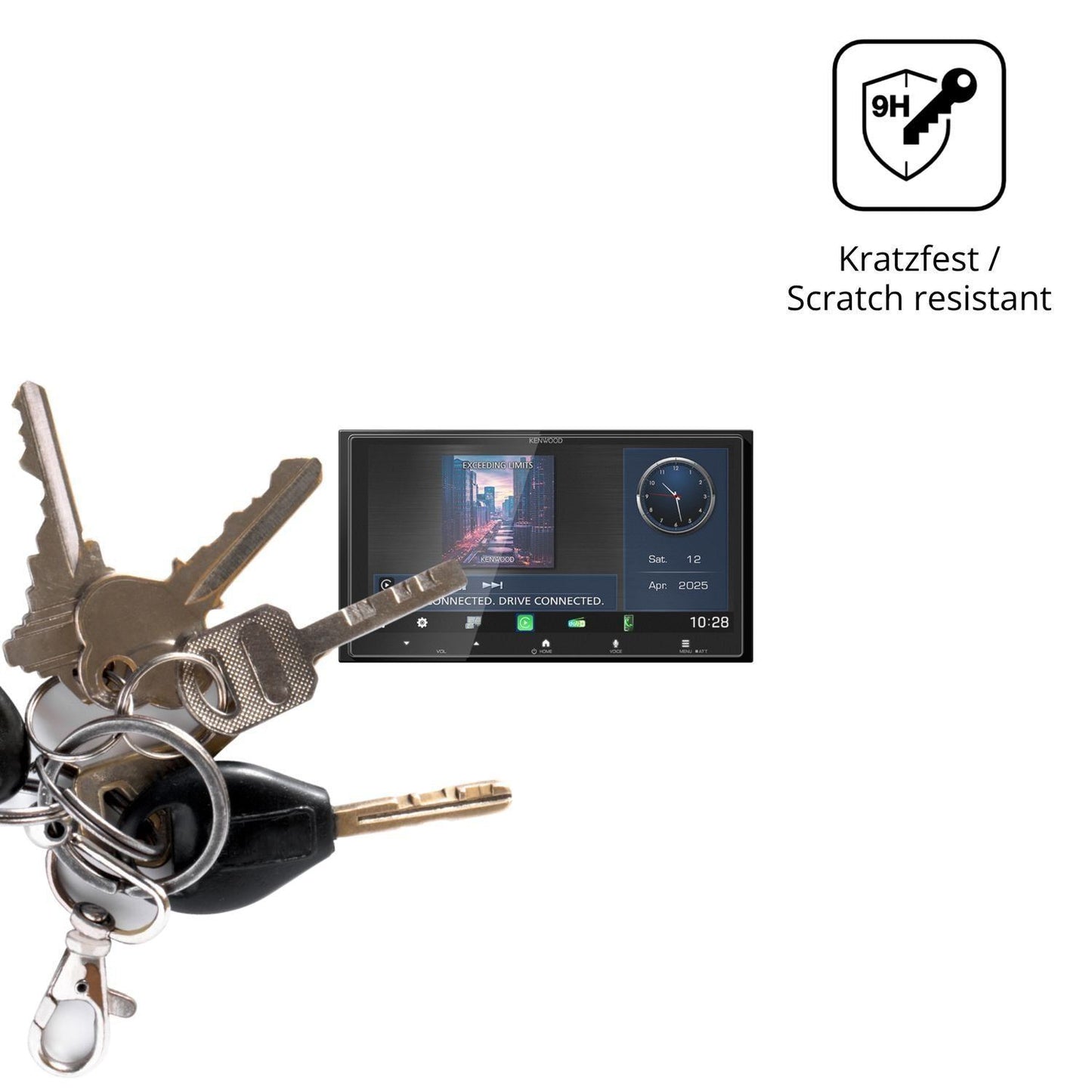2x 9H Schutzfolie matt für Kenwood DMX7525DABS Pan (3)