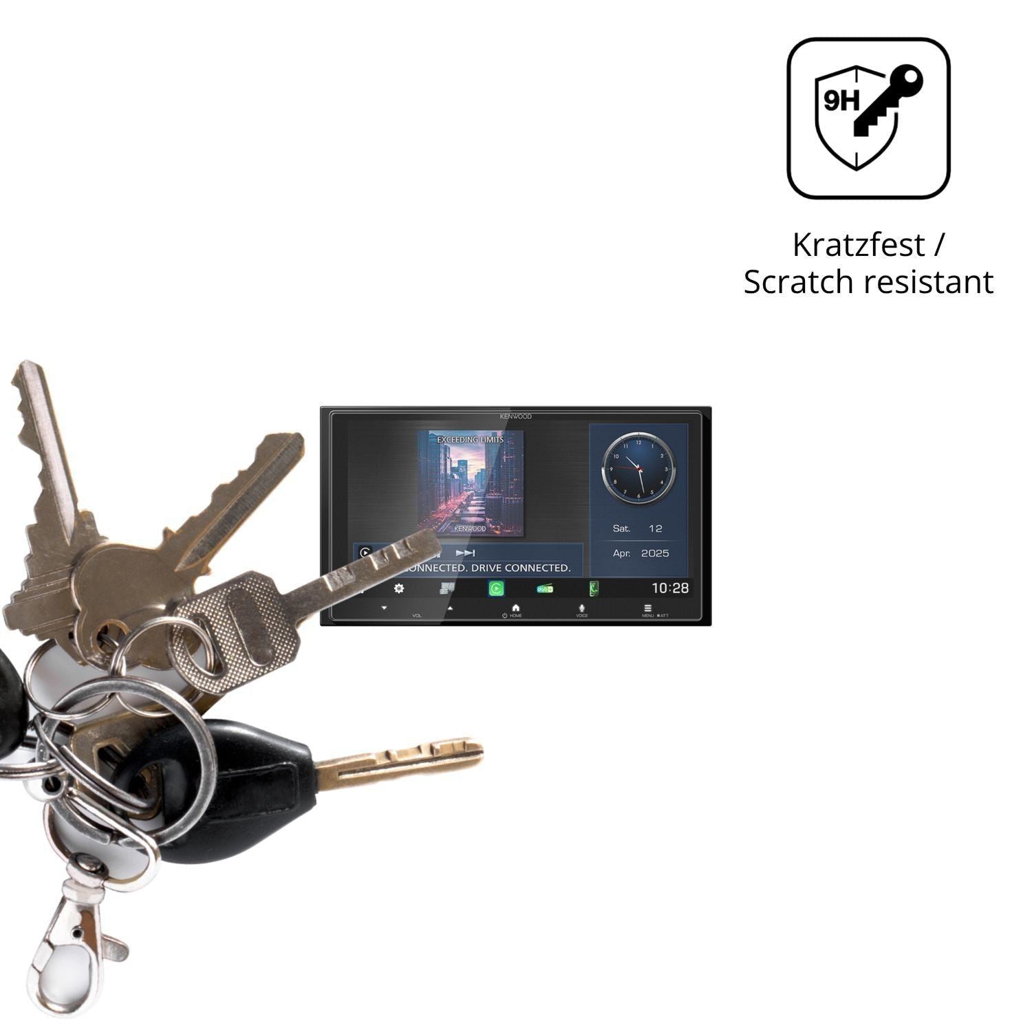 2x 9H Schutzfolie matt für Kenwood DMX7525DABS Pan (3)