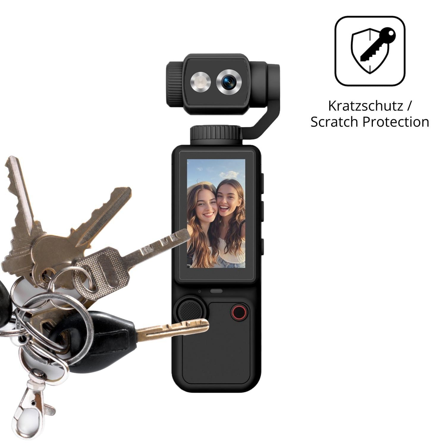 4x Schutzfolie matt für FIRE BULL Action Cam 1.9 Z (4)