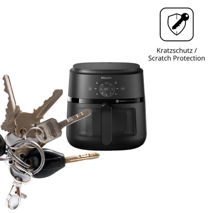 2x Schutzfolie klar für Philips Airfryer 2000 Seri (4)